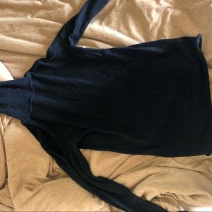 Top shop knit navy blue turtle neck